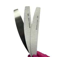 Lixa Reutilizável Boomerang 100/180 Acompanha Placa de Aço + 10 Refil