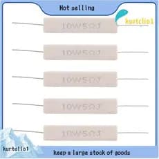 5pcs Resistor De Cimento Cerâmico Enrolado 5 Ohm 10W Watt 5 %