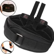 Kit Cinto De Musculação Fitness Para Academia Crossfit Treino + Par De Strep Luvas Gancho