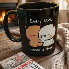 Caneca Bubu e Dudu Personalizada Várias Cores + Brinde Imã Calendário