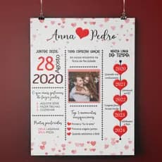 Quadro Personalizado Dia dos Namorados Presente
