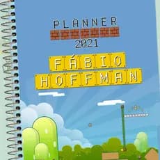 Planner Caderno Agenda Tema Jogo Mário Super Nintendo