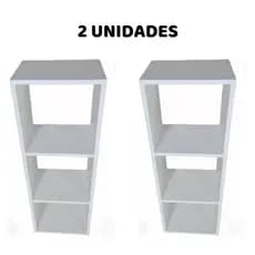 Par Mesa de Cabeceira Nicho Triplo Multiuso Quarto