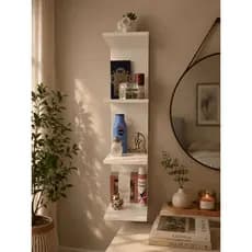 Torre de Prateleira Estante MDF 85 CM Decoração Organizar Casa Quarto Escritório Produtos Perfumes