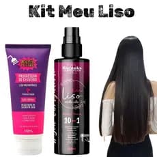 Kit Liso de Salão em casa:Progressiva de Chuveiro sem Formol Liso instantâneo Spray Protetor Térmico