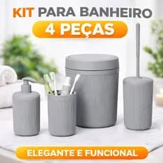 Conjunto Para Banheiro de 4 Peças - Plasvale