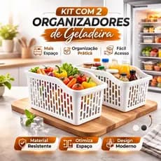 Kit 02 Organizador de Geladeira - Armários Plasvale