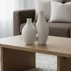 Vaso Decorativo Conjunto de Vaso Decorativo Para Sala Off White