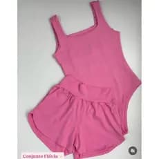 Conjunto Fitness body com short de bolso