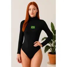 Body Colant Basil Copa Torcida Hexa Premium Confort Blogueira Inverno Manga Longa