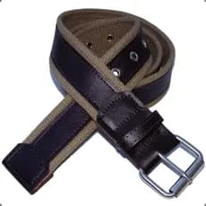 Cinto Masculino Lona 2 Bordas 4cm Couro Sintético L50 Cc