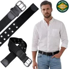 Cinto Masculino Lona Premium 2 Bordas Largura 4cm L39 Pto