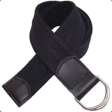 Cinto Masculino Lona Premium C/ Argola Larg. 4cm Ref L47 Pt