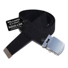 Cinto Militar Larg 3,5cm Nylon (polipropileno) Preto