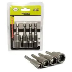Jogo de Soquetes P/ Parafusadeira Magnético 4pcs 8 a 17mm