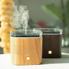 Difusor de Aroma em Madeira de USB luzes coloridas para casa ou escritório ou carro