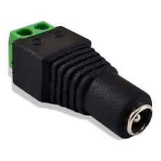 Conector P4 Femea Com Borne Vídeo Câmera CFTV Segurança Eletrônica AHD HDCVI
