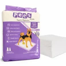 Tapete Higiênico para Cães Pees Plus Lavanda 30 Un 80x60cm