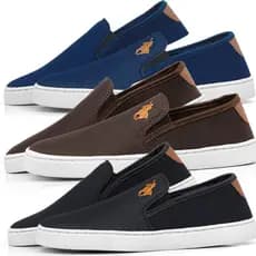 Iate Masculino Kit 3 Pares Slip Sem Cadarço