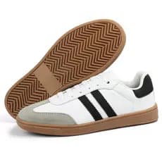 Tênis Casual Feminino Samba Listrado Confortável Moda Blogueira