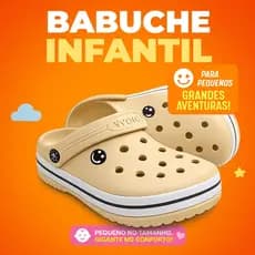Sandália Babuche Infantil – Anatômica Leve, Solado Antiderrapante, Ideal para Dia a Dia
