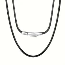Corda De Cera À Prova D'água , 1 Peça , Fivela Durável , 3mm , Borda Fina , Colar Tecido Para Homens E Mulheres , Pulsei