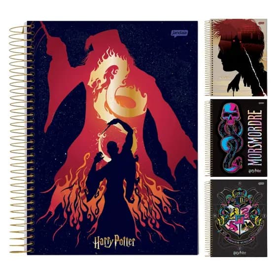 Caderno Universitário10X1 Harry Potter 200 Folhas Jandaia