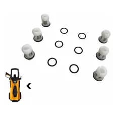 KIT VALVULA SUCÇÃO/PRESSÃO P/ LAVADORA ALTA PRESSÃO WAP LIDER 2200 / PREMIER 2600 ORIGINAL