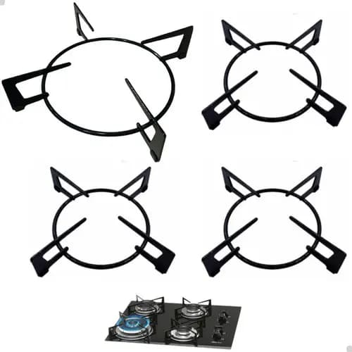 Kit Trempe/Grade Para Cooktop Fischer 4 Bocas Tripla Chama 9788 Original 