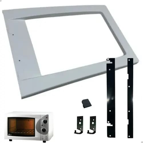 KIT MOLDURA COM ADAPTAÇÃO PARA PORTA FORNO FISCHER GRILL 1323 ORIGINAL