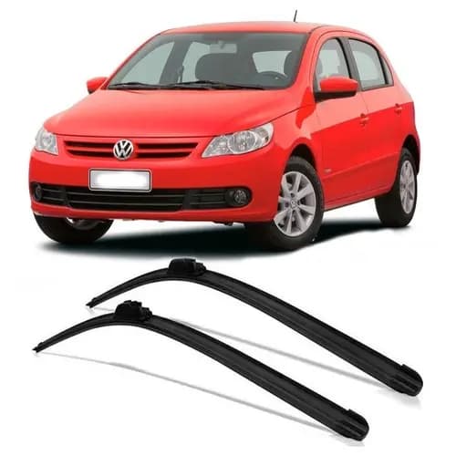 Par Palhetas Limpador Parabrisa Silicone Gol G5 2009 À 2012  (23''/15)