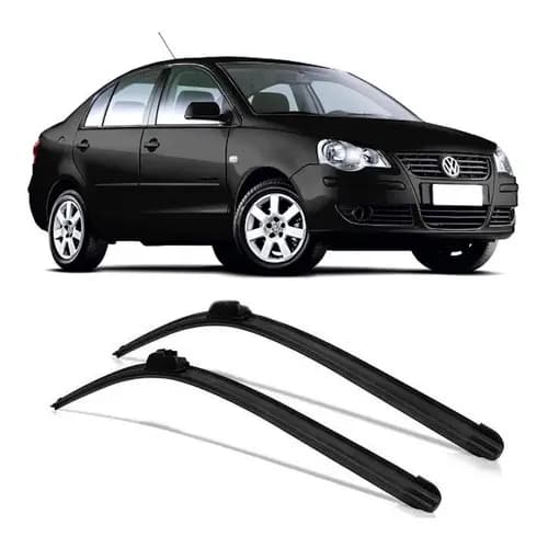 Par Palheta Limpador Parabrisa Silicone Polo Sedan 2002 Até 2012 21"/19"