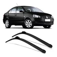 Par Palheta Limpador Parabrisa Silicone Polo Sedan 2002 Até 2012 21"/19"