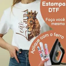 Estampa Gospel - DTF Têxtil pronta fácil aplicar com ferro de passar