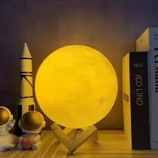Luminária De Lua Cheia 3d
