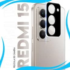 Película Protetora Lente Traseira  Xiaomi Redmi 15 4g 5g Vidro Temperado 3D De Câmera