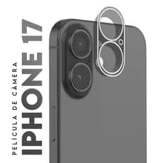 Película Protetora Lente Traseira Vidro Temperado 3D De Câmera Compatível para IPhone 17 tela 6.3 pol
