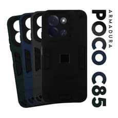 Capa Capinha Case Armadura Militar Xiaomi Poco C85 tela 6.9 pol Premium Protetora Resistente Anti-Impacto Anti-shock