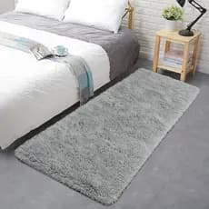 Tapete Passadeira Peludo 2,00m X 0,60cm Bege Mesclado