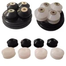 Kit Anilhas Trava Parachoque Nylon Rebaixado Quick Release Bumper Parafusada TUNING CARS