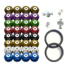 Kit Anilhas Trava Parachoque Rebaixado Quick Release Bumper Parafusada TUNING CARS
