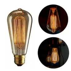 Lâmpadas Filamento De Carbono Retrô St64 40w Dimerizavel E27