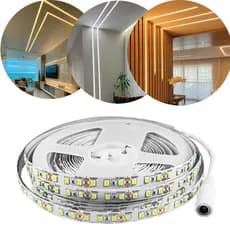 Fita LED 3528 12V 120 LEDs 5 Metros Alta Luminosidade perfil de led IP20 12W/M 1440Lm