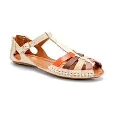 Sandalia Feminina de Couro Legitimo Confortavel Anti Stress