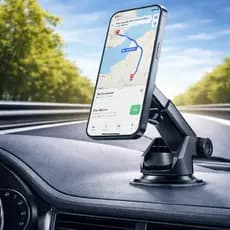 Suporte de Celular Universal para Carro Base com Ventosa Fixação Magnética Ajuste de Ângulo LE-047