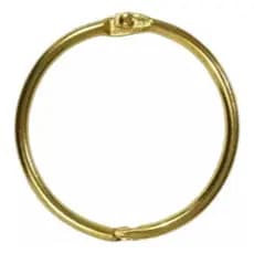 Pacote Com 50 Argolas Articulada Dourada 2,5cm (25 Mm)