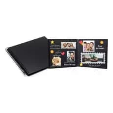 Álbum De Fotos Scrapbook Grande + Adesivos Coração