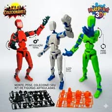 Boneco Dummy 13 - 3D Articulado -  Action Figure -  Colecionável Educativo  -  Varias Posições