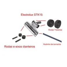 Kit de reparo compatível com aspirador Electro STK 15