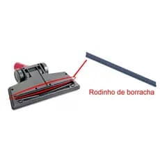Rodinho de borracha Aspirador Philc PAS1600p Reparo peça de reposição